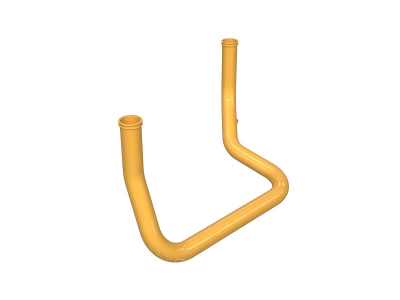 Трубка с несколькими изгибами для транспортировки жидкости диаметром 57,15 мм