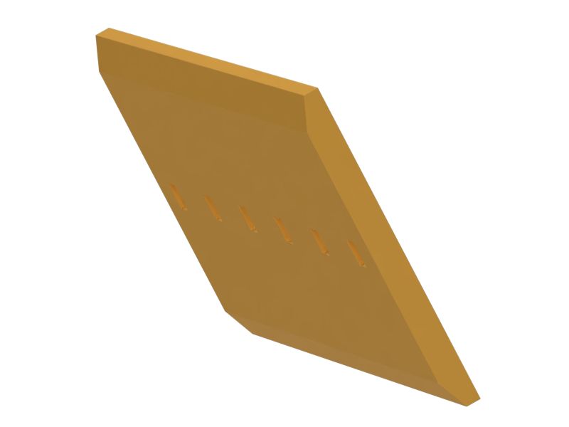 Режущая кромка стального профиля длиной 900 мм