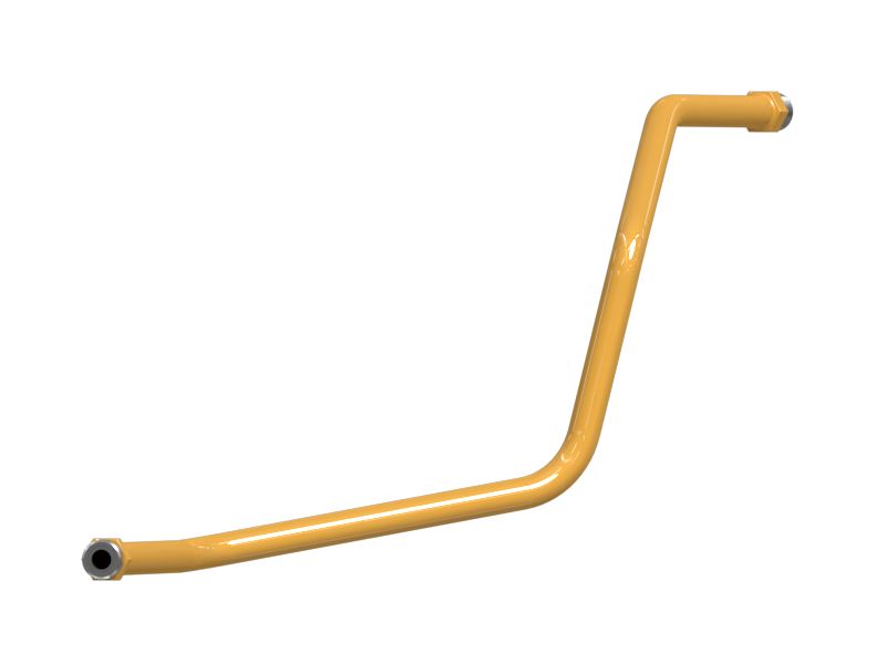 Патрубок блока трубопроводов цилиндра рукояти в сборе