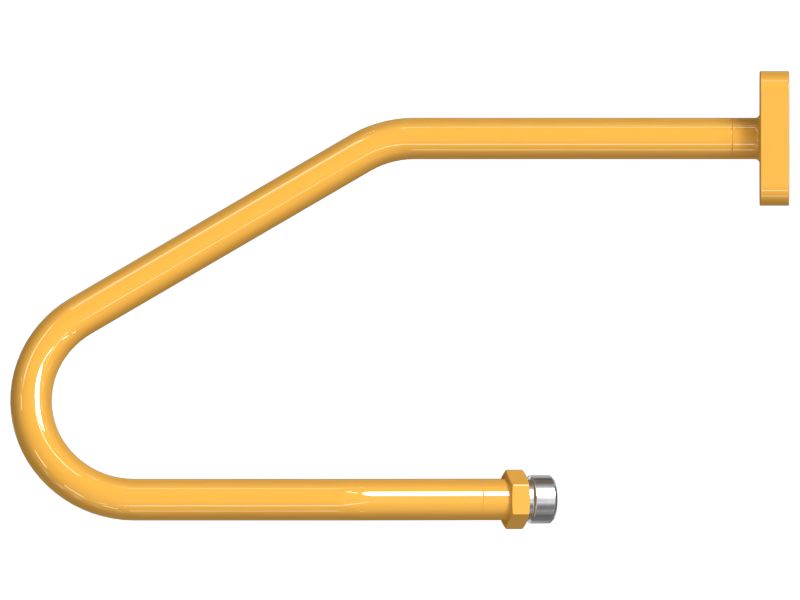 Boom Lowering Control Valve Tube Assembly