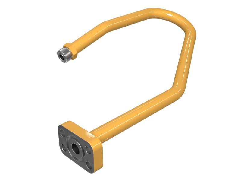 Boom Lowering Control Valve Tube Assembly