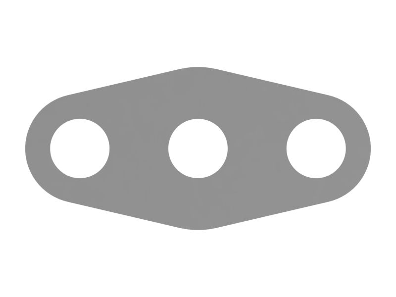 1M-5830: 0.03" Thick Exhaust Bypass Elbow Flange Gasket Cat® Parts Store