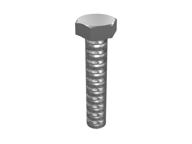 M8-1.25 x 40mm Hex Head Bolt