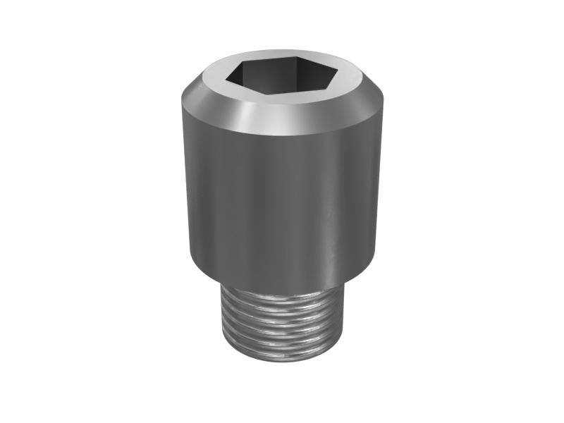 Установочный винт с цилиндрическим концом, M8x1,25