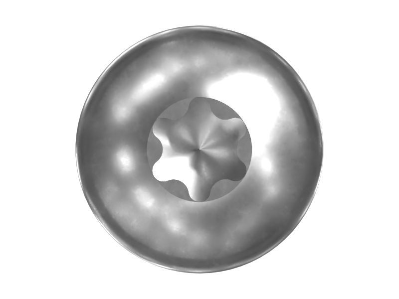 Метрический самонарезающий крепежный винт с цилиндрической скругленной головкой