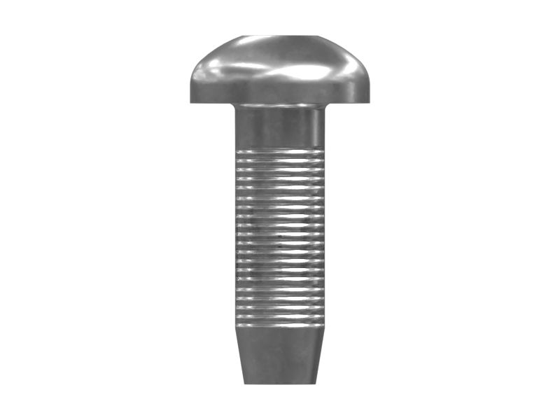 Метрический самонарезающий крепежный винт с цилиндрической скругленной головкой