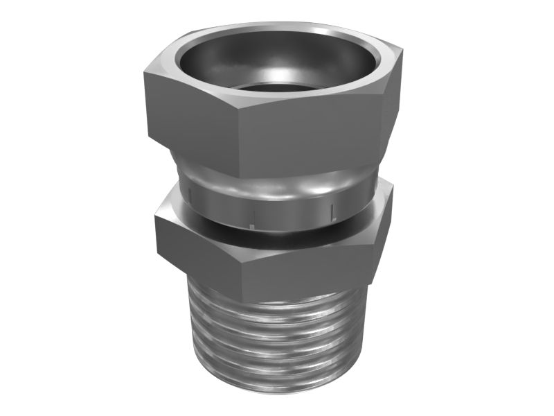 Прямой резьбовой переходник, длина 50,00 мм