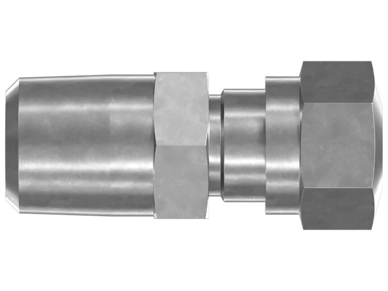 Прямой воздушный тормозной соединитель с шестигранной головкой, резьба 1/4-18 NPTF