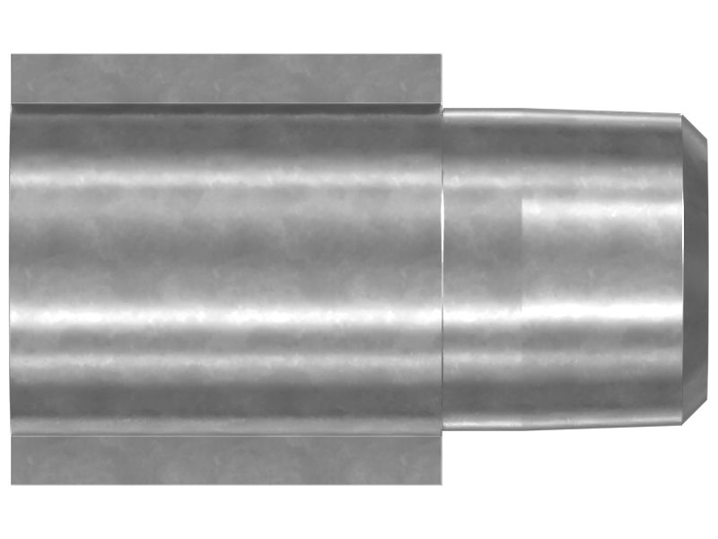 Переходной коленчатый патрубок, 90 градусов, длина 25,90 мм