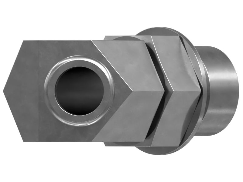 Переходной коленчатый патрубок 45° (STOR, развальцовка для шланга)