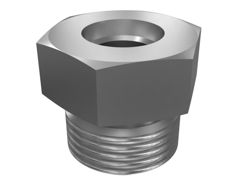 3P-1932: Прямой переходник с уплотнительным кольцом и шестигранной головкой 3/4-16 X 7/16-20