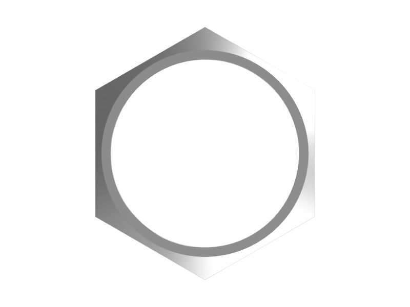 Шестигранная гайка переборки с резьбой 1-5/8-12