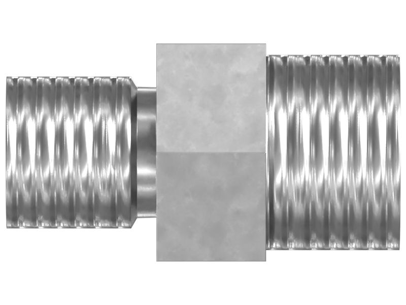 Шестигранный прямой плоский стальной переходник 15,88 мм