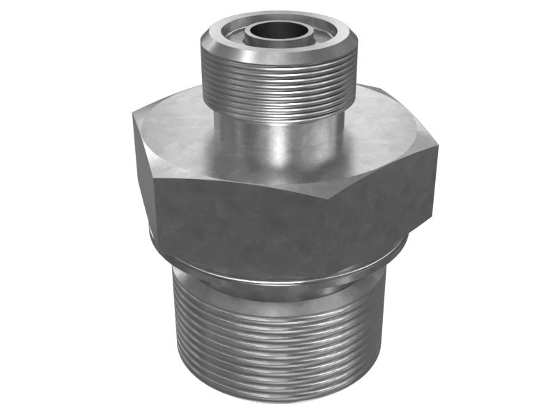 Прямой адаптер с шестигранной головкой 11/16-16 X M27X2
