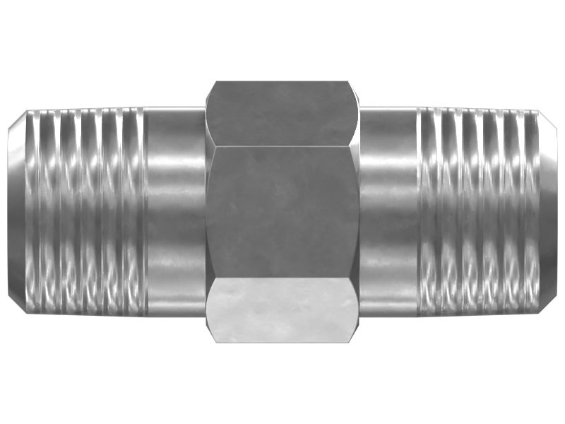 Прямой адаптер с шестигранной головкой 1/8-27 NPTF