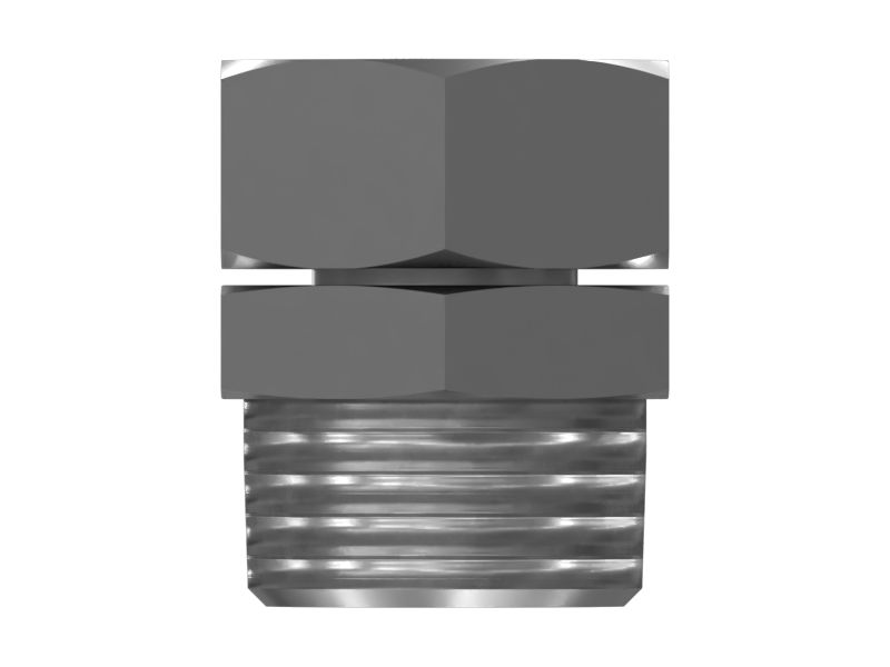 Прямой штуцер с двойной шестигранной головкой