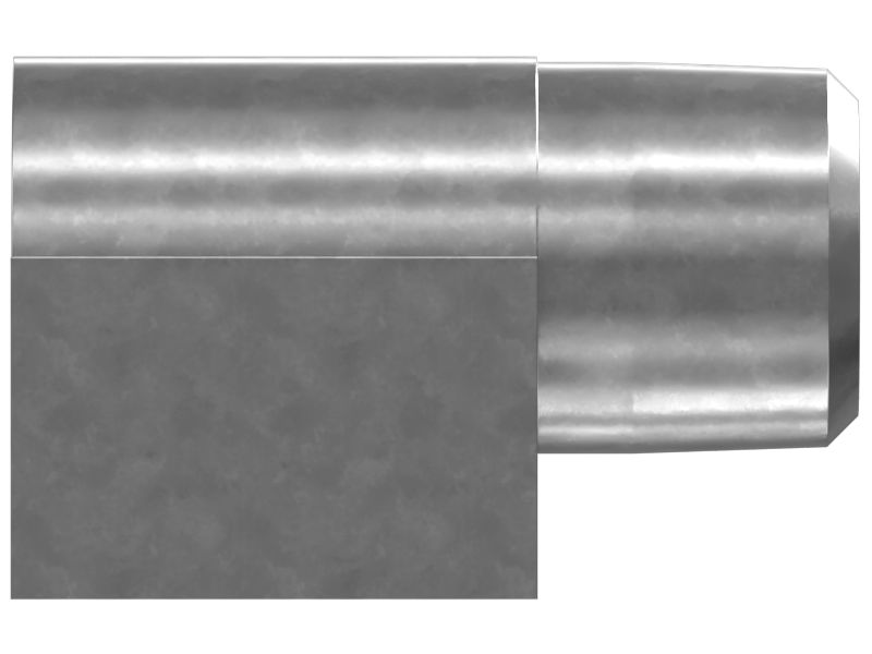 Переходной коленчатый патрубок, 90 градусов, длина 25,90 мм