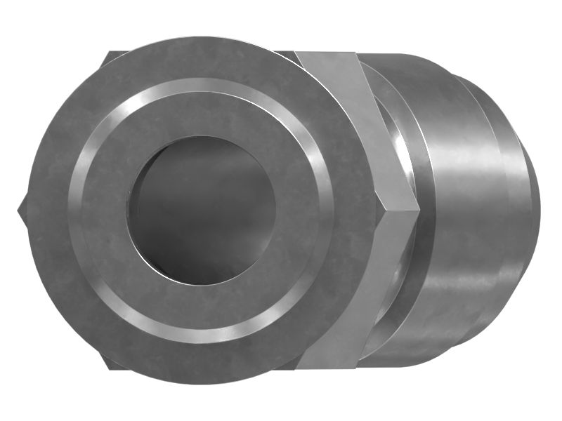 Переходной коленчатый патрубок длиной 39,80 мм с углом 45°