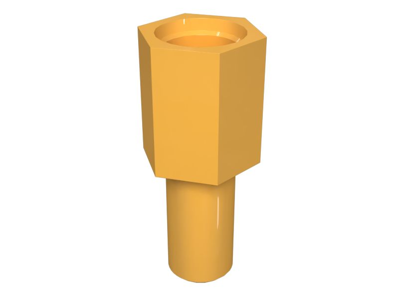 Прямой переходник с уплотнительным кольцом и шестигранной головкой 11/16-16 X 3/4-16