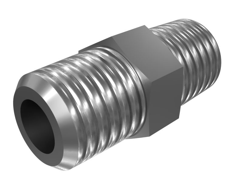 Прямой адаптер с шестигранной головкой 1/8-27 NPTF