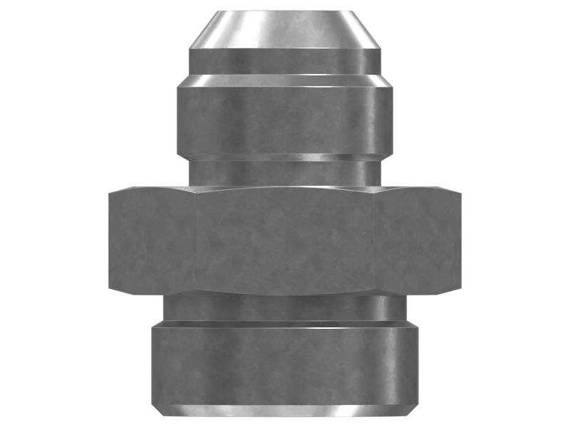 Прямой переходник с уплотнительным кольцом, шестигранной головкой и раструбом 37 градусов