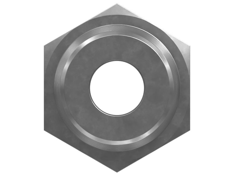 Прямой адаптер с шестигранной головкой 1/4-18 NPTF