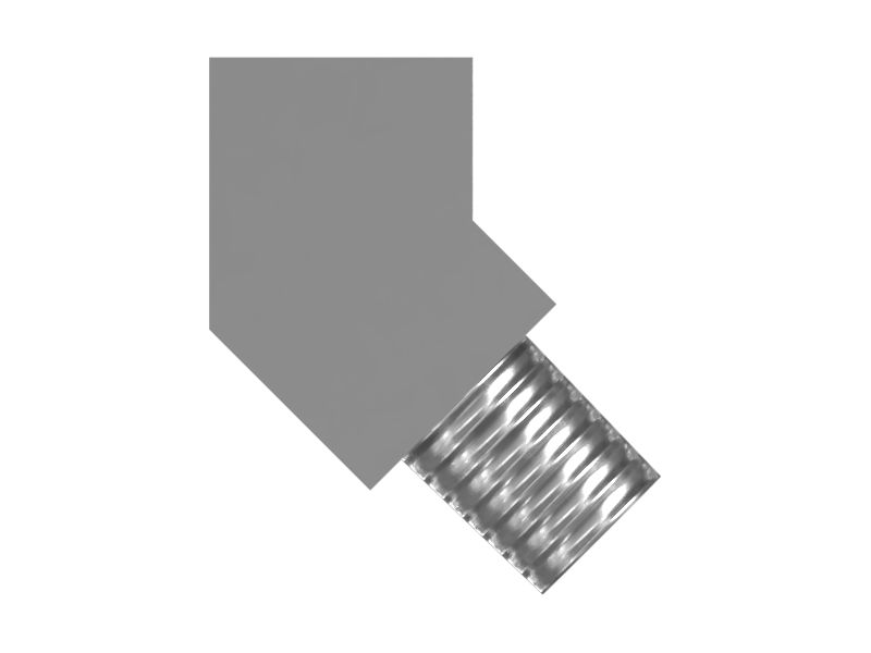 Коленчатый переходник 45 градусов с резьбой 1/4-18 NPTF