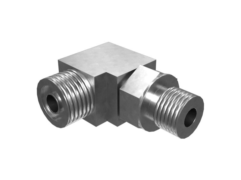 90- град. переходной коленчатый патрубок, резьба 9/16-18 х 11/16-16