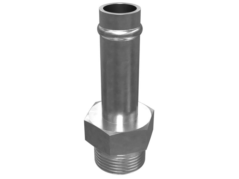 034-3679: 3/4" Steering Lines Straight Adapter