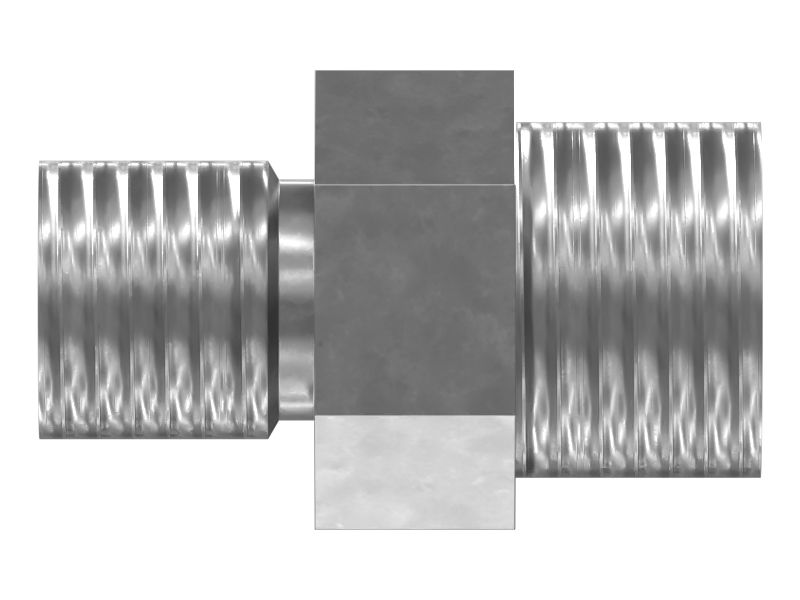 Шестигранный прямой плоский стальной переходник 15,88 мм