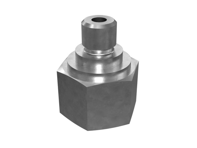 6V-8926: Прямой переходник с уплотнительным кольцом и шестигранной головкой M10X1 X 9/16-18