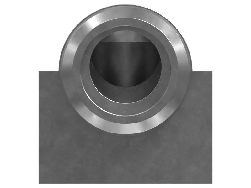 Переходной коленчатый патрубок, 90 градусов, длина 25,90 мм