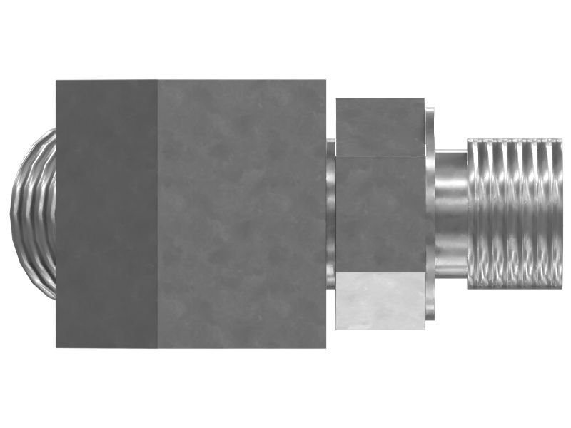 45-град. переходной коленчатый патрубок, резьба 9/16-18 х 11/16-16