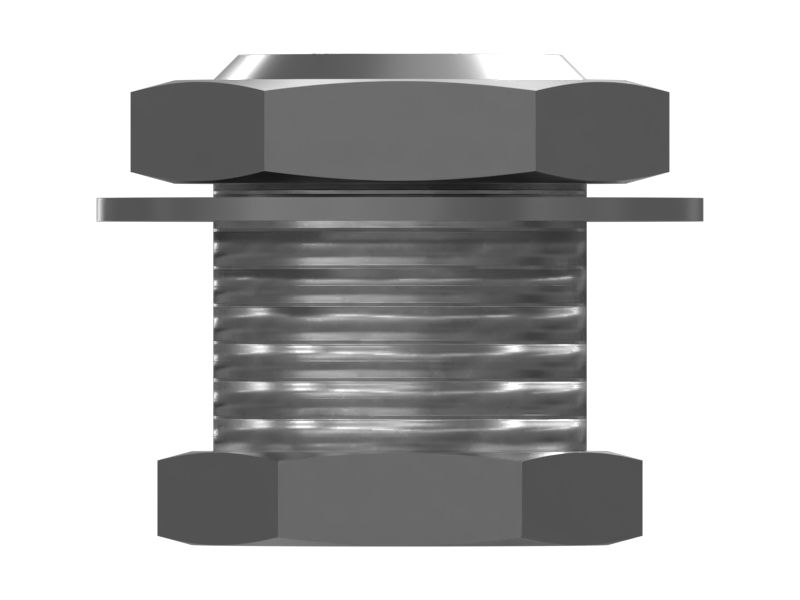 Переходник перегородки с шестигранной головкой 3/8-18 NPTF X 1-14