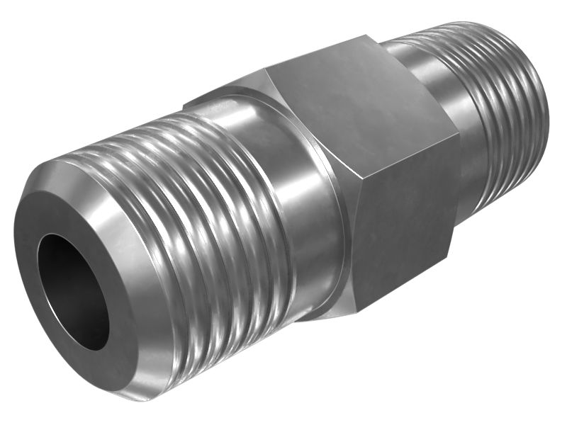 Прямой адаптер с шестигранной головкой 1/8-27 NPTF