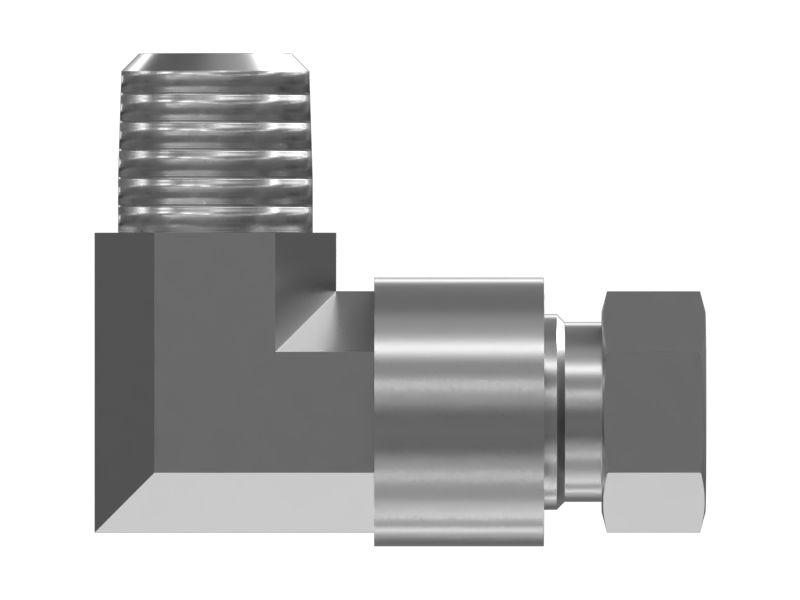1/8-27 NPTF X 6,5 мм 90 градусов коленчатый патрубок