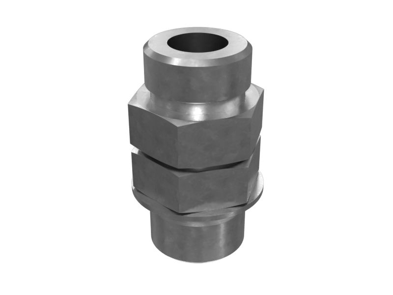 Адаптер прямого типа с шестигранной головкой и уплотнительным кольцом 3/4-16