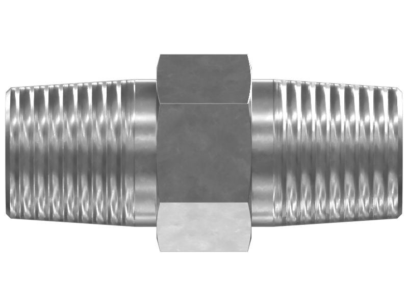 Прямой адаптер с шестигранной головкой 1/4-18 NPTF