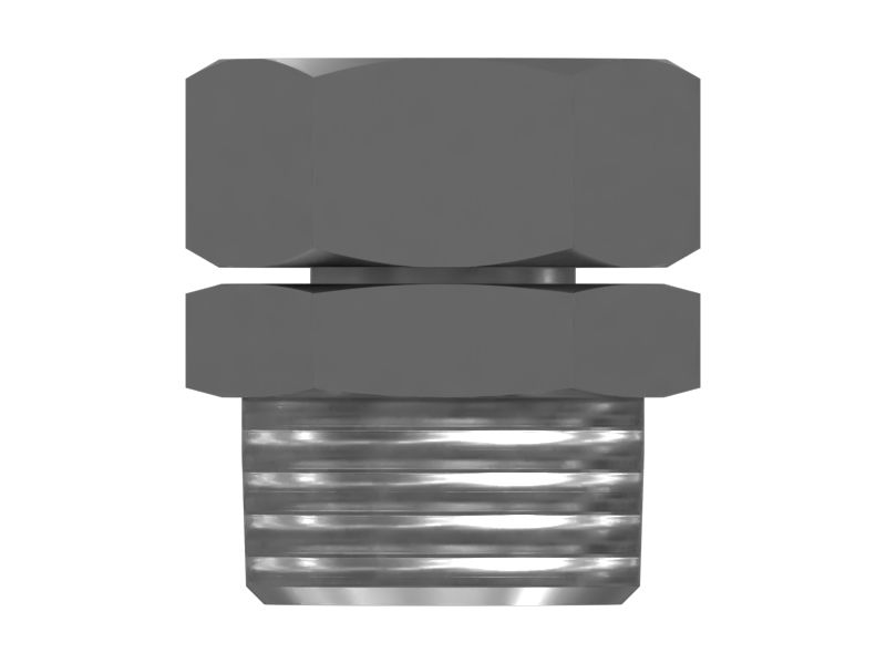 Прямой штуцер с двойной шестигранной головкой