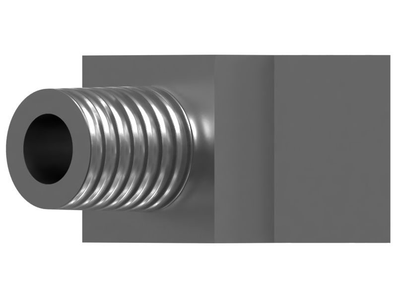 Коленчатый переходник 45 градусов с резьбой 1/4-18 NPTF