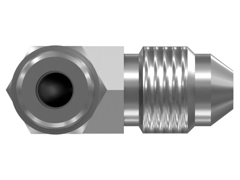 Смазочный коленчатый переходник с шестигранной головкой / раструб