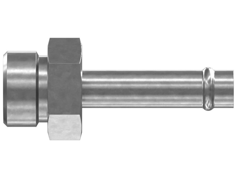 Переходник с развальцовкой для прямого шланга и шестигранной головкой 3/4-16 X 9,5