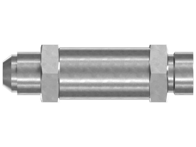 Прямой обратный клапан свободного потока, длина 84,40 мм