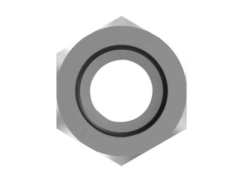 Прямой штуцер с двойной шестигранной головкой