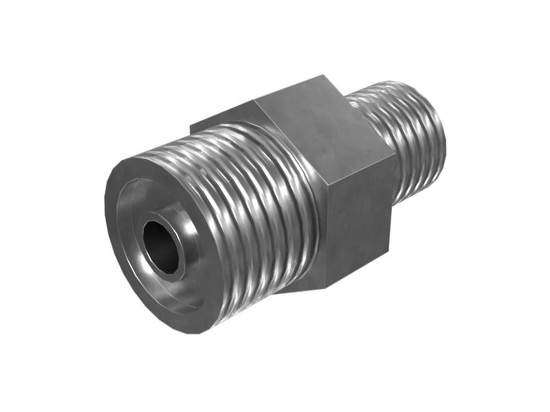 Шестигранный прямой плоский стальной переходник 15,88 мм