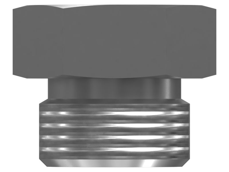 Прямой переходник с уплотнительным кольцом и шестигранной головкой 3/4-16 X 7/16-20