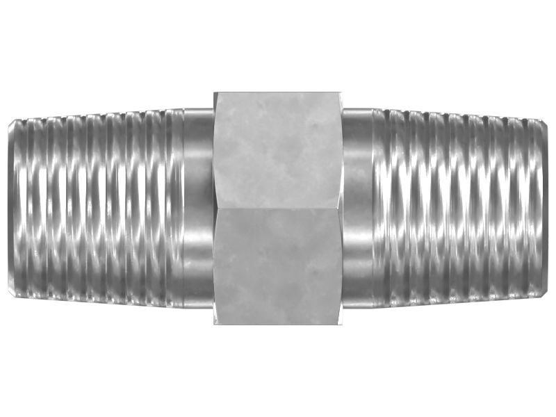 Прямой адаптер с шестигранной головкой 1/4-18 NPTF