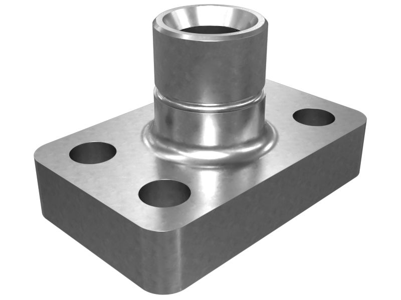 Вспомогательный гидравлический фланец для монтажа на 4 отверстия