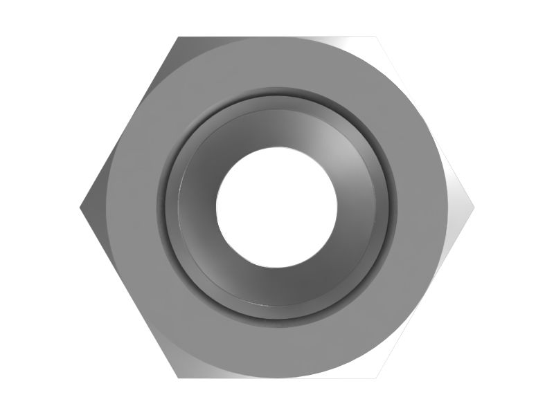 Адаптер прямого типа с шестигранной головкой и уплотнительным кольцом 3/4-16
