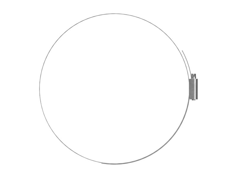 Шланговой хомут для тяжелых условий эксплуатации, минимум 311,00 мм